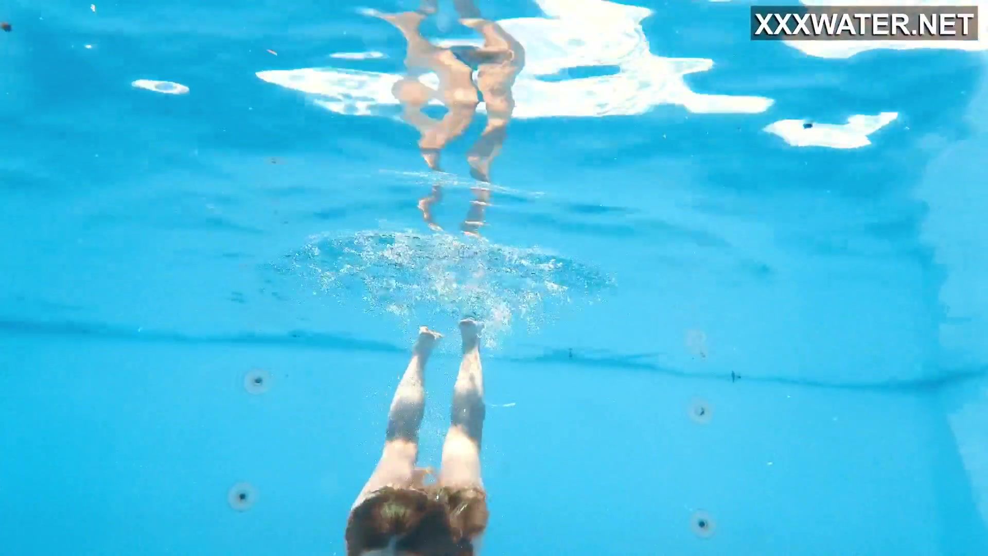 Tight pussy small teen Ivi Rein swimming naked