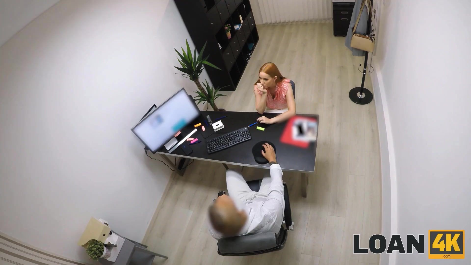 LOAN4K. Cock enters womans pussy taking her closer to credit approval