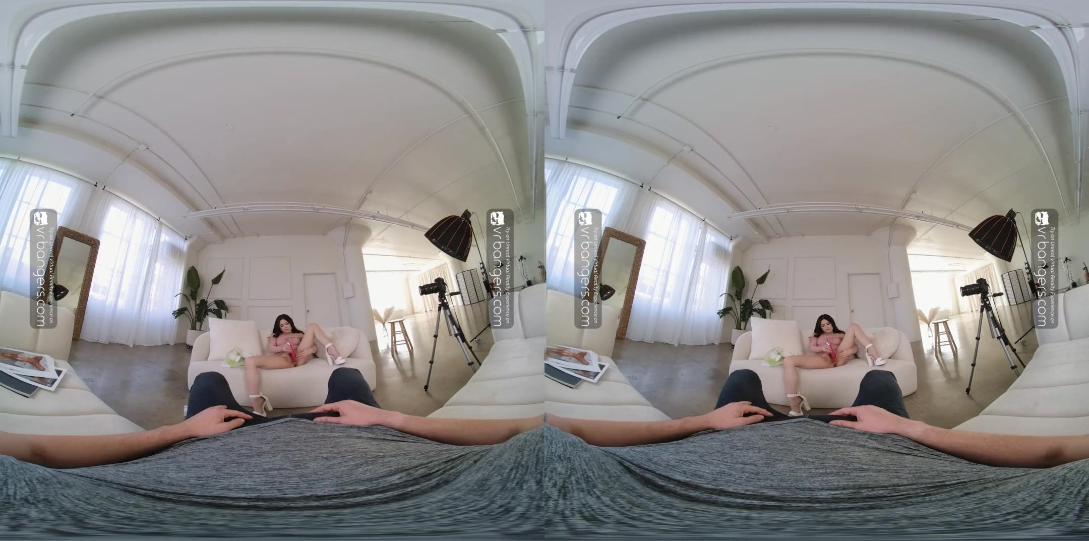 VR Bangers Professional porn model Lulu Chu fucks recruiter to get a role in new VR Porn movie