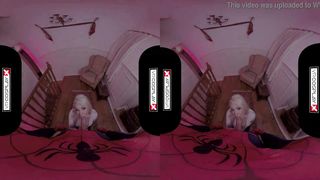 VRCosplayX.com Spider Gwen Blowing Your Mind With Her Mouth And Pussy VRPorn