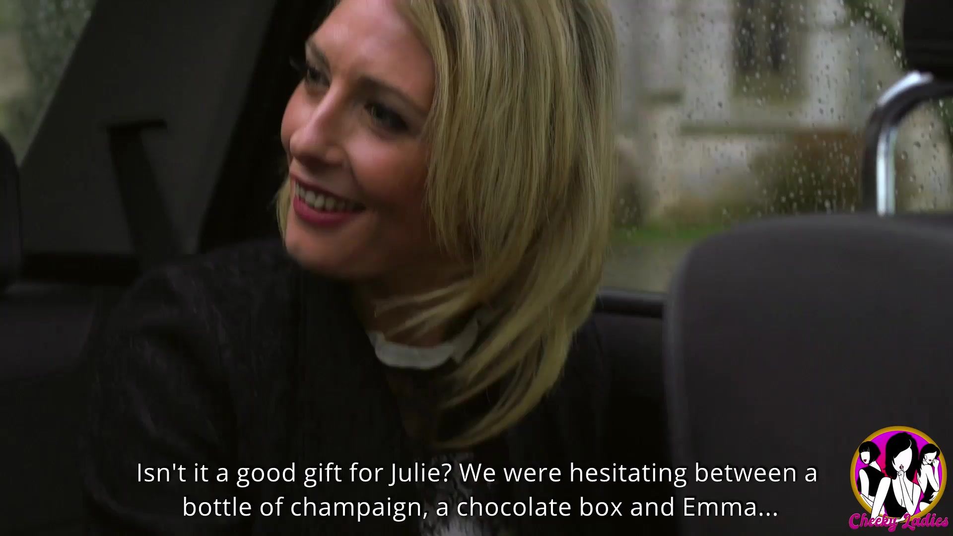Blonde Emma meets the milf Julie to share her first BBC