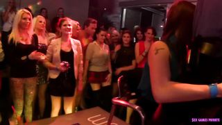 Bunch of women fucking with strippers