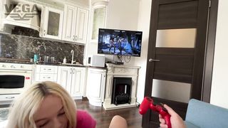 I HELPED MY STEPSISTER WIN IN MORTAL KOMBAT AND FUCKED