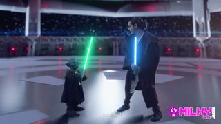 Parody Star wars: Master YODA fucks the hot princess Leia