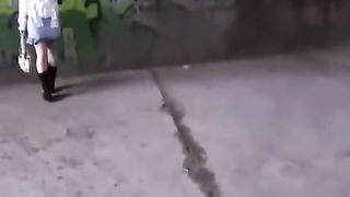 Extreme sex outdoors with cute blonde