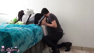 little student girl being spanked on her beautiful ass and cumming inside her to make her mine