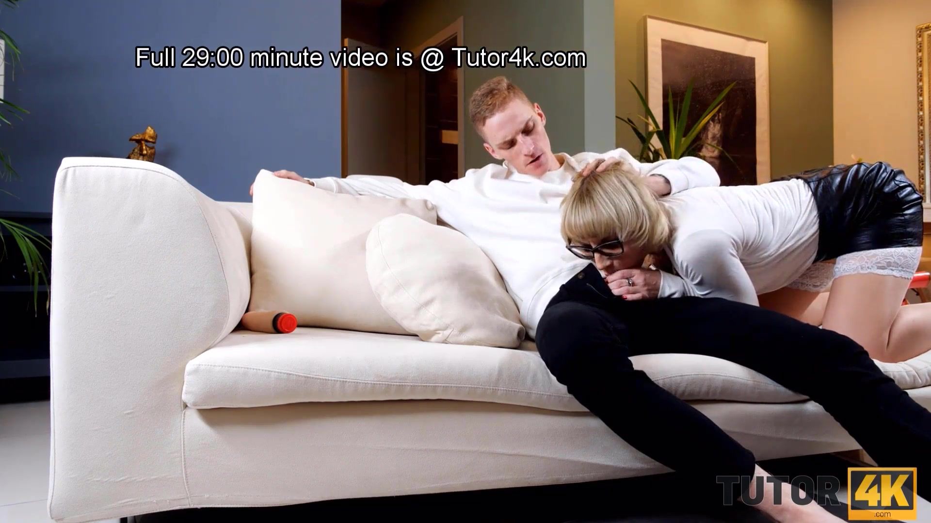 TUTOR4K. Hard penis brings tutor to orgasm much faster than sex toys