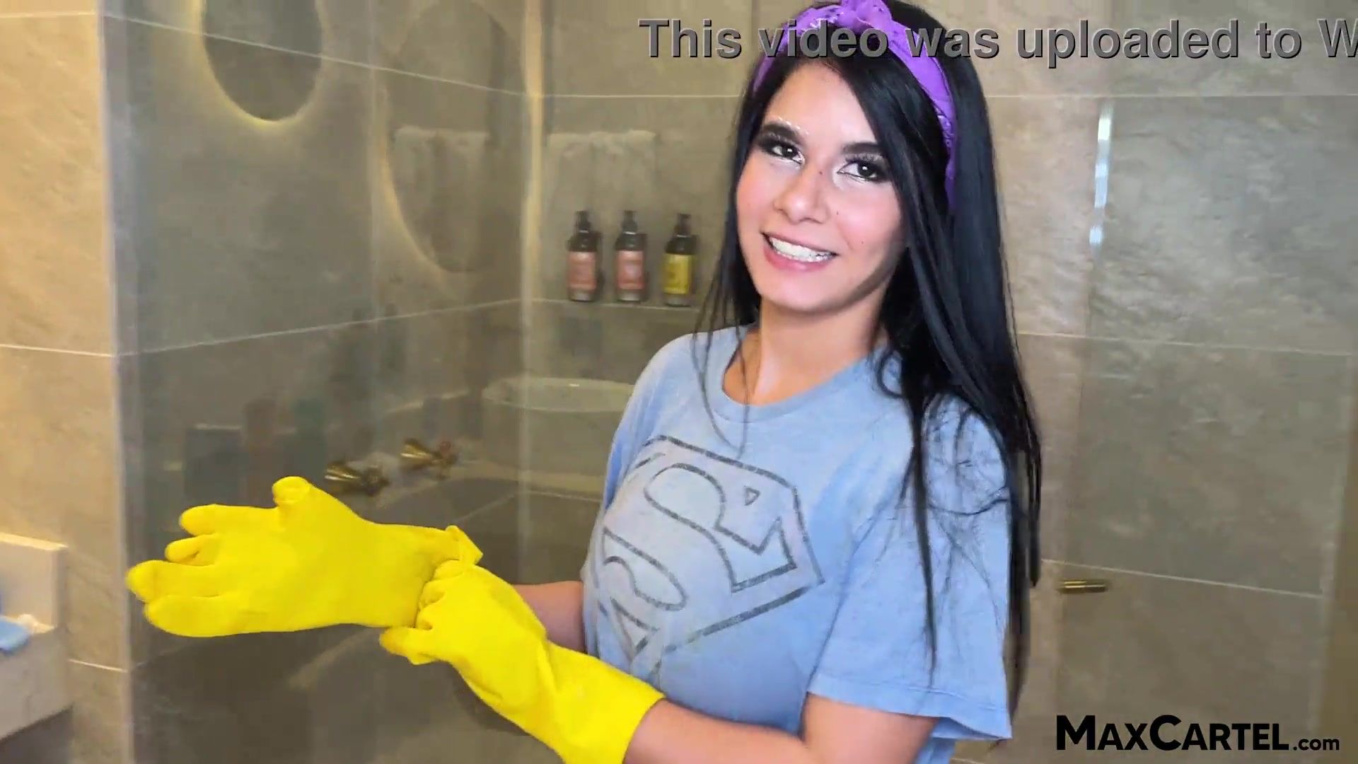 Maid has huge tits