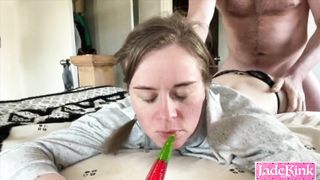 Submissive girlfriend is in training learning how to be a good girl