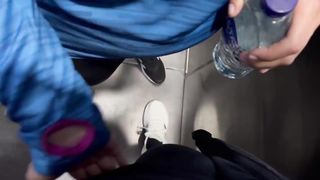 My gym partner and I were horny and we ended up masturbating in the gym bathroom.