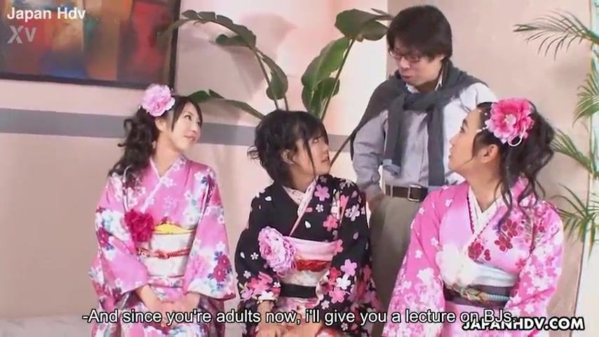 Teaching them Asian bitches how to suck some hard cock
