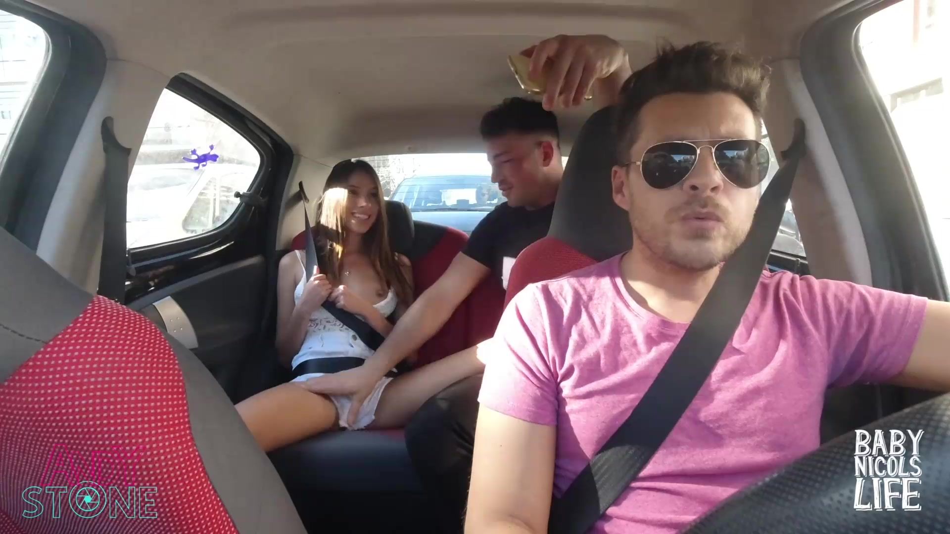 Free HD SEX ON UBER, BLOWJOB IN THE BACK SEAT! PUBLIC FUCKING! Porn Video