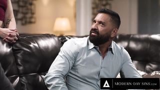 MODERN-DAY SINS - Femdoms Victoria Voxxx and Casey Calvert Watch Bisexual Husband's Fuck! HOT ORGY!