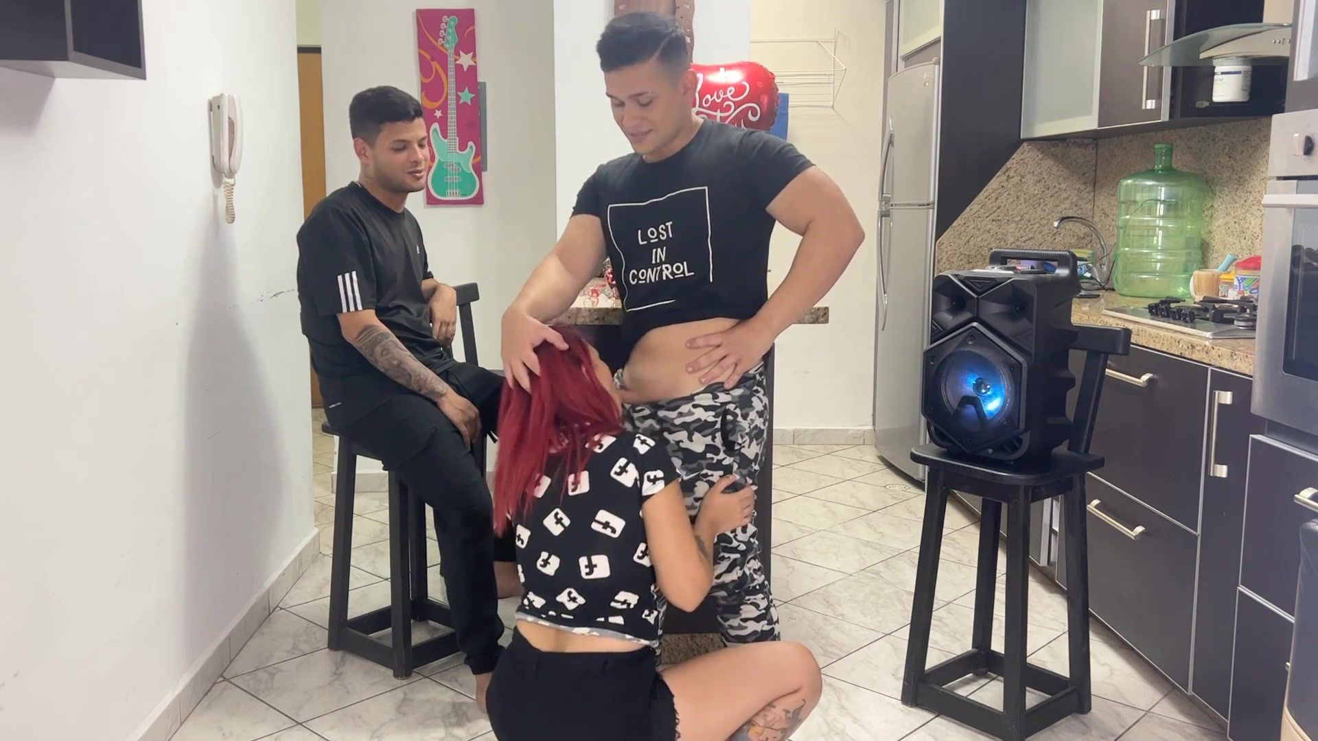 My Girlfriend's Best Friend Dances with her in a very Perverted Way Rubbing his Cock in the Ass and my Girlfriend seems to Enjoy it, she does not respect that I am in Front