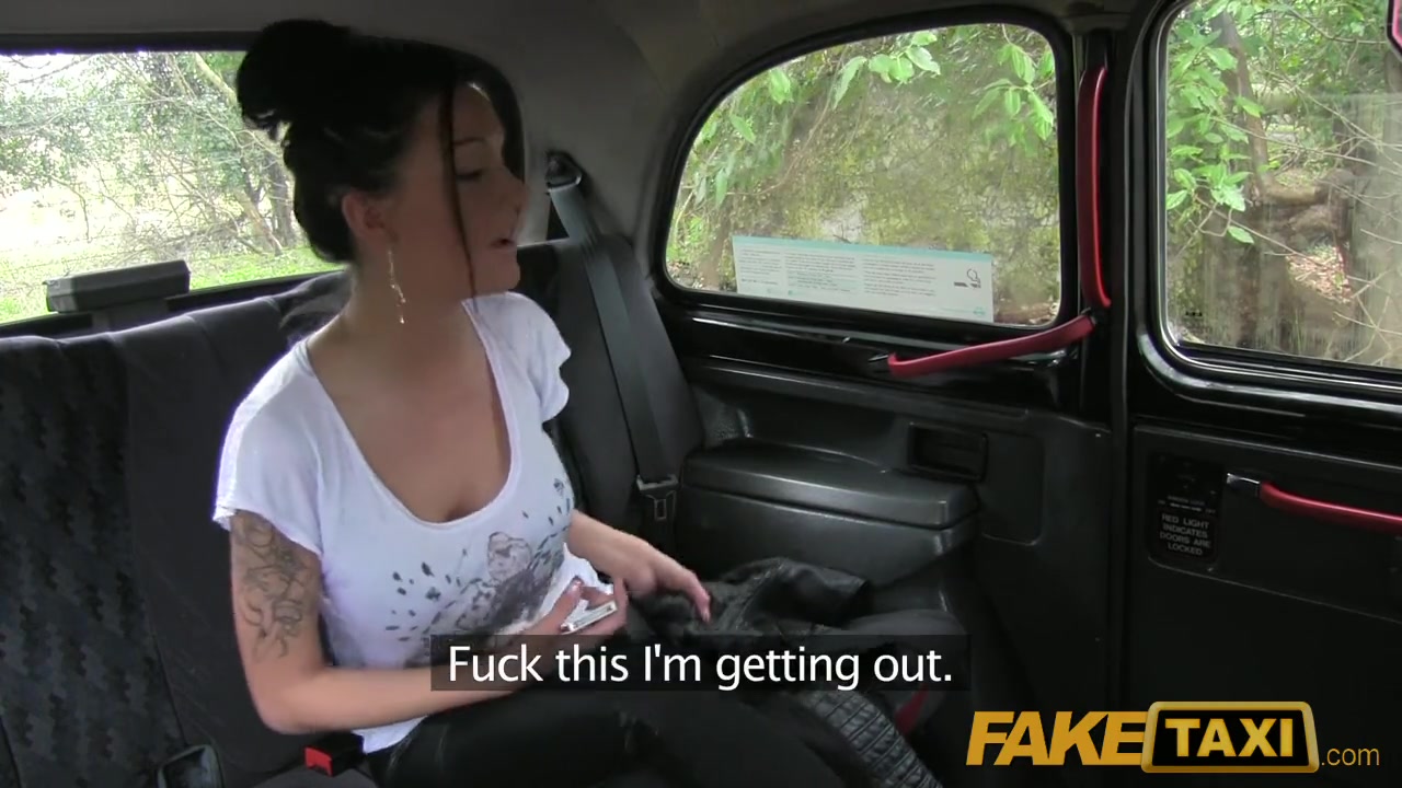 FakeTaxi - Moody dark haired british girl