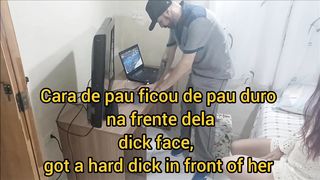 Housewife answered technician alone!