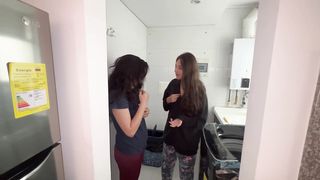 My girlfriend discovers me being unfaithful in a hot call while we have her in the guest room