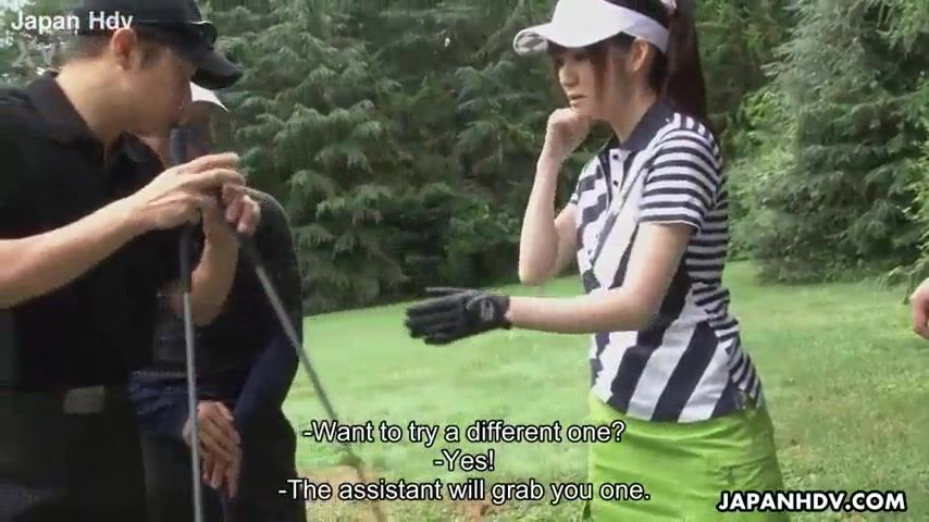 Golfing can be fun when the clubs get sucked