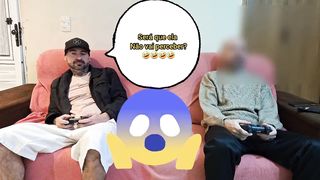"Wife prank" Wife with eyes covered and husband's friend enters by surprise!