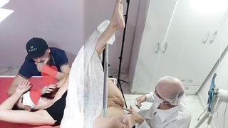 Husband takes wife to weird gynecologist!