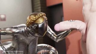 Balerina slut from Atomic Heart doing anal