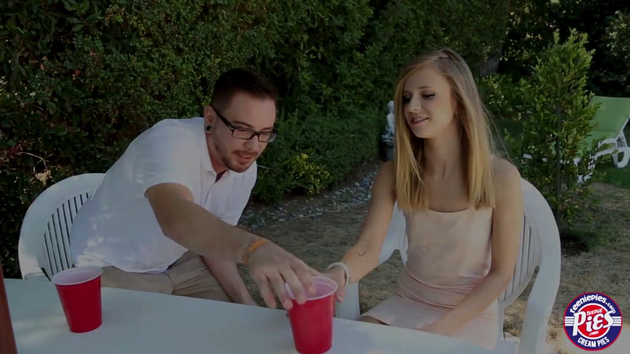 Blonde Skinny teen gets her pussy pounded hard and filled