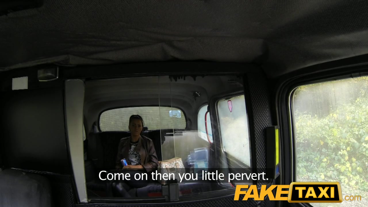 FakeTaxi - Brunette with tattoo and piercing