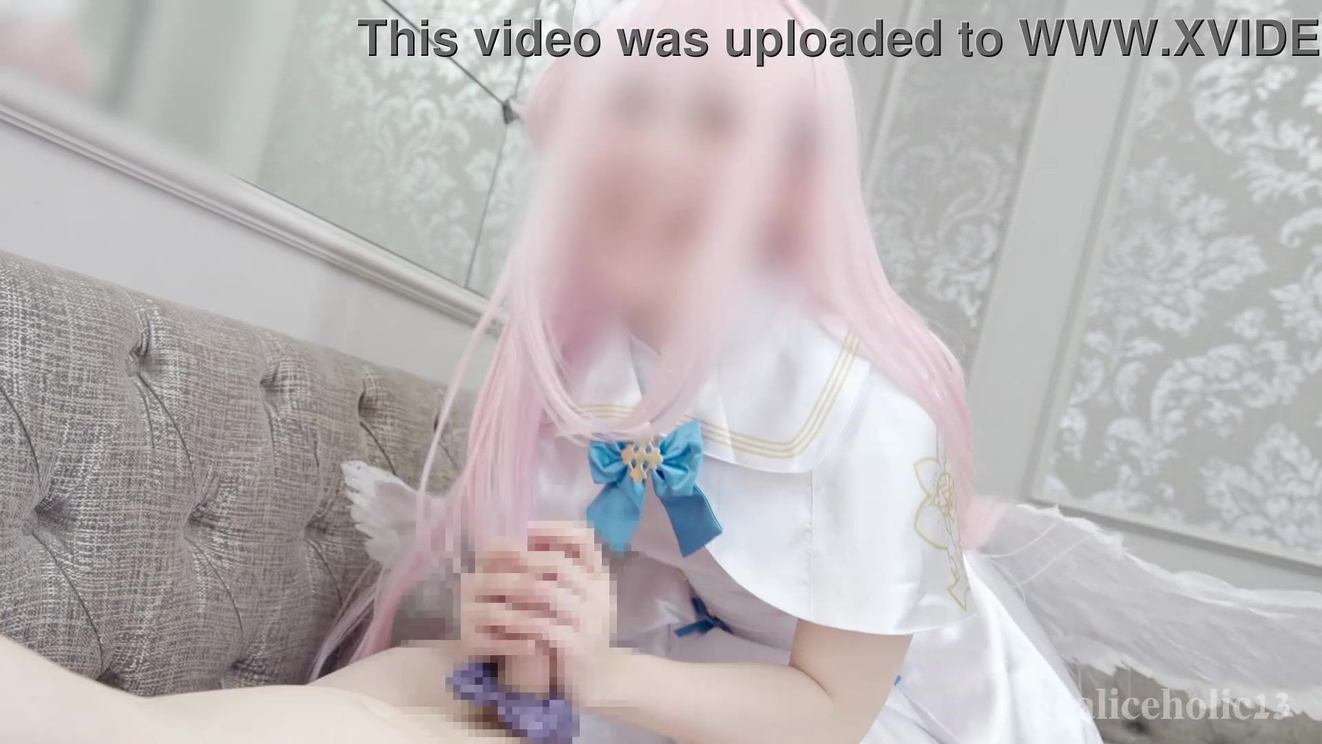 Blue archive Mika Misono Cosplay handjob deepthroat cowgirl femdom video.