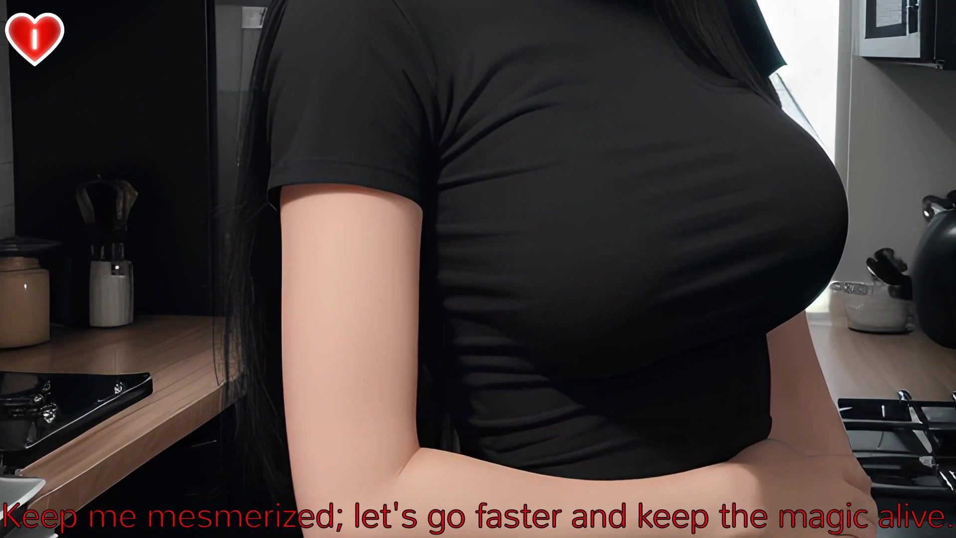 21YO Asian Step Sis Got HUGE BOOBS & You Fuck Her BIG ASS in The Kitchen POV - Uncensored Hyper-Realistic Hentai Joi, With Auto Sounds, AI [PROMO]