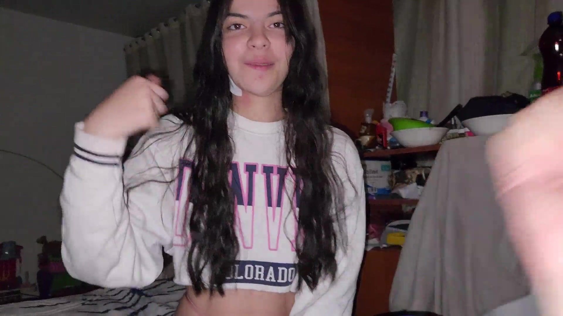 His best friend's girlfriend can play and strips naked for him