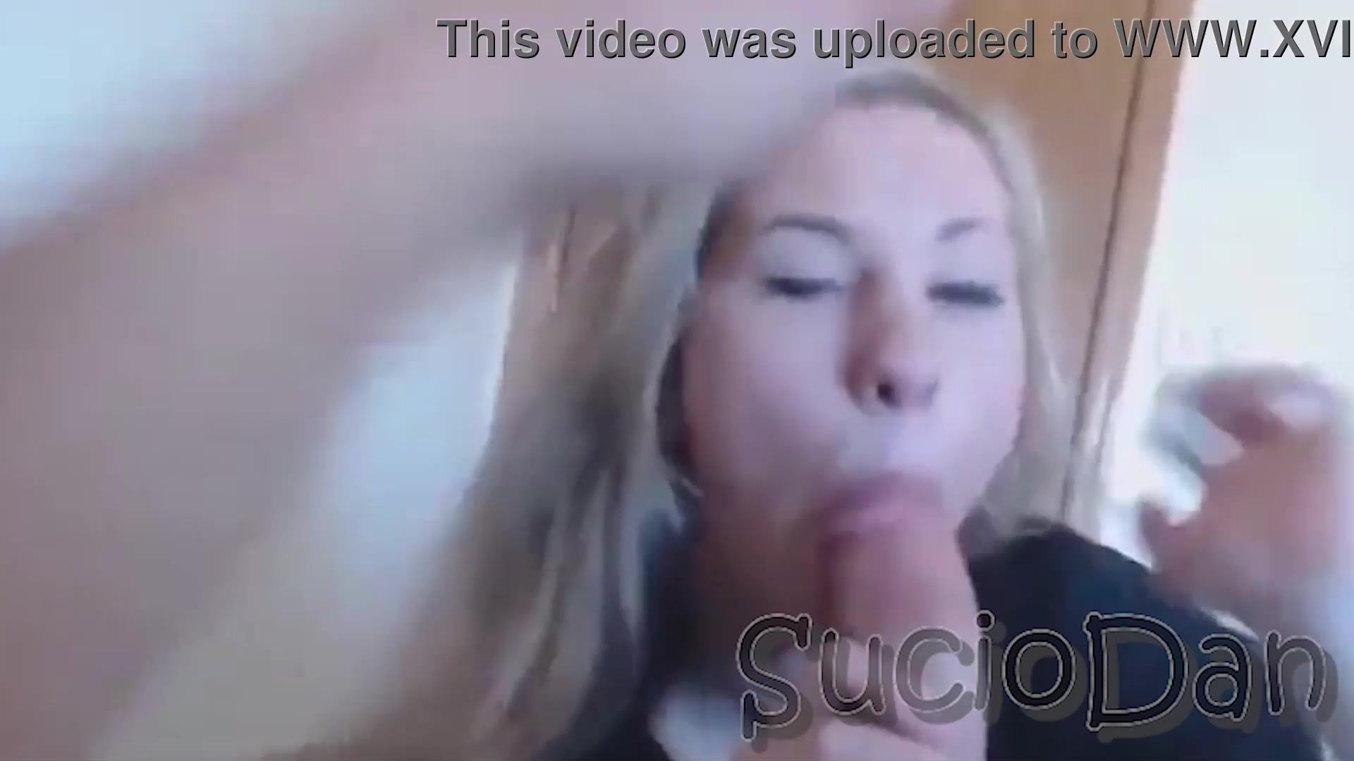 I cum in the mouth of this blonde slut