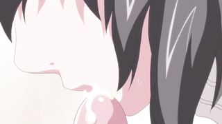 Sexy hentai wife wakes up her husband with a blowjob