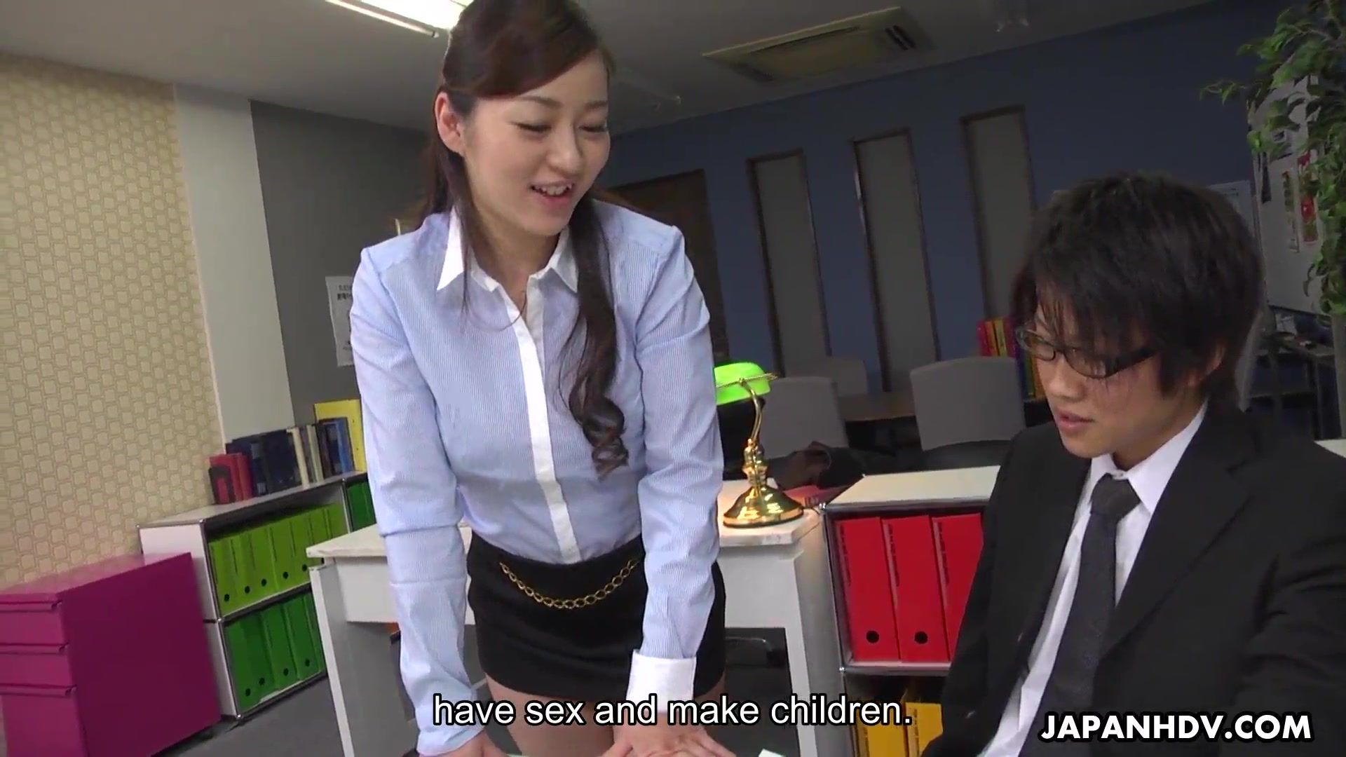 Japanese office lady, Maria Ono is naughty, uncensored