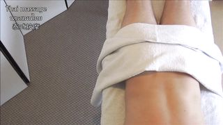 Thai massage with masseuse filming happy ending