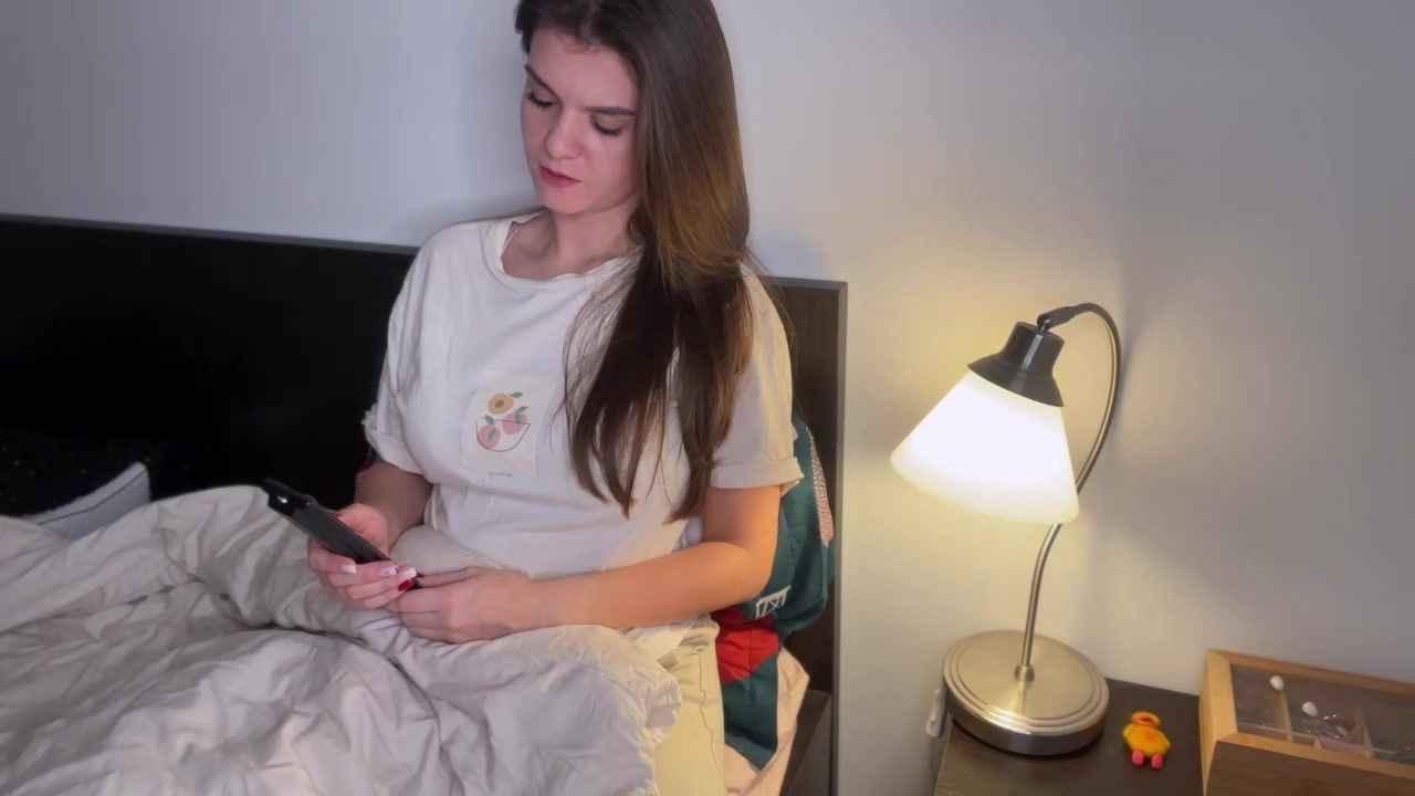 Hot Step Mother was caught by her Step Son while jerking off her big cock