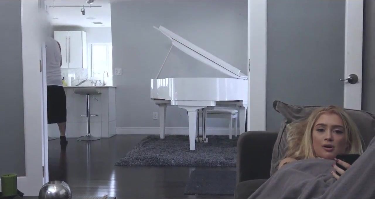 Hot step sister caught masturbating