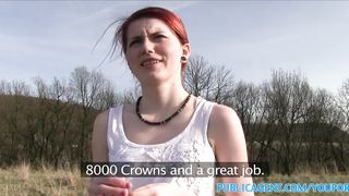 PublicAgent Cash tempts her to fuck a stranger