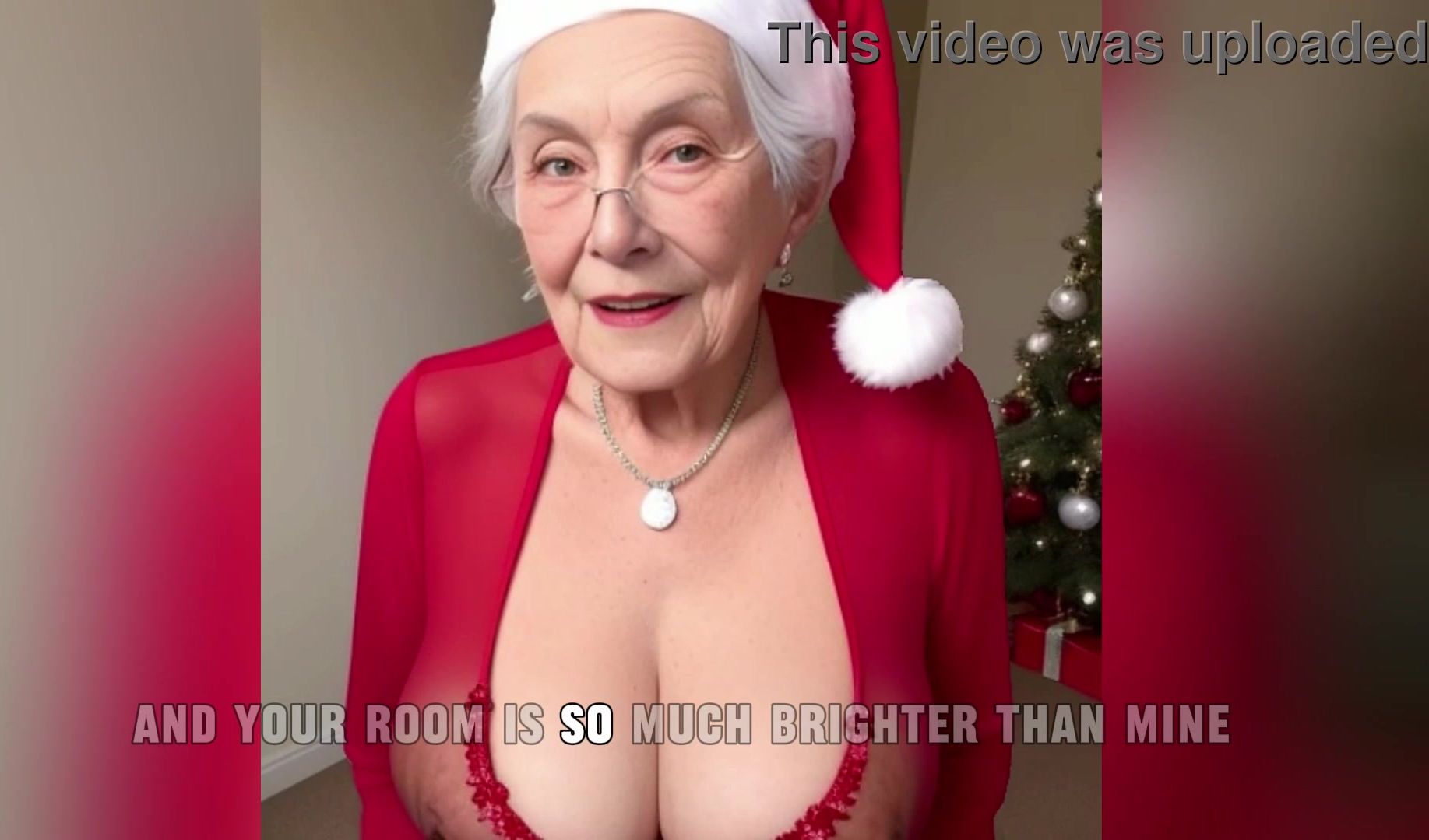 [GRANNY Story] Christmas Fun with Horny Step Grandmother