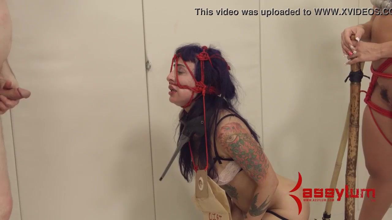 Bound bdsm trio slaves