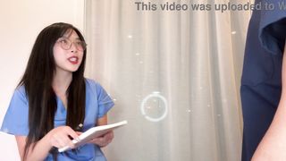 Creepy Doctor Convinces Young Medical Intern Korean Girl to Fuck to Get Ahead