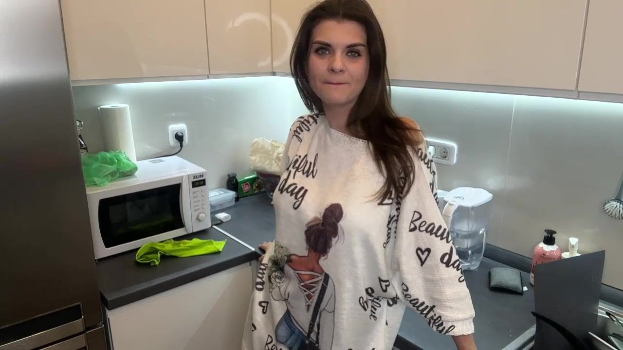 Stepmother with fat cock was caught by her horny Stepson and she made him suck her cum