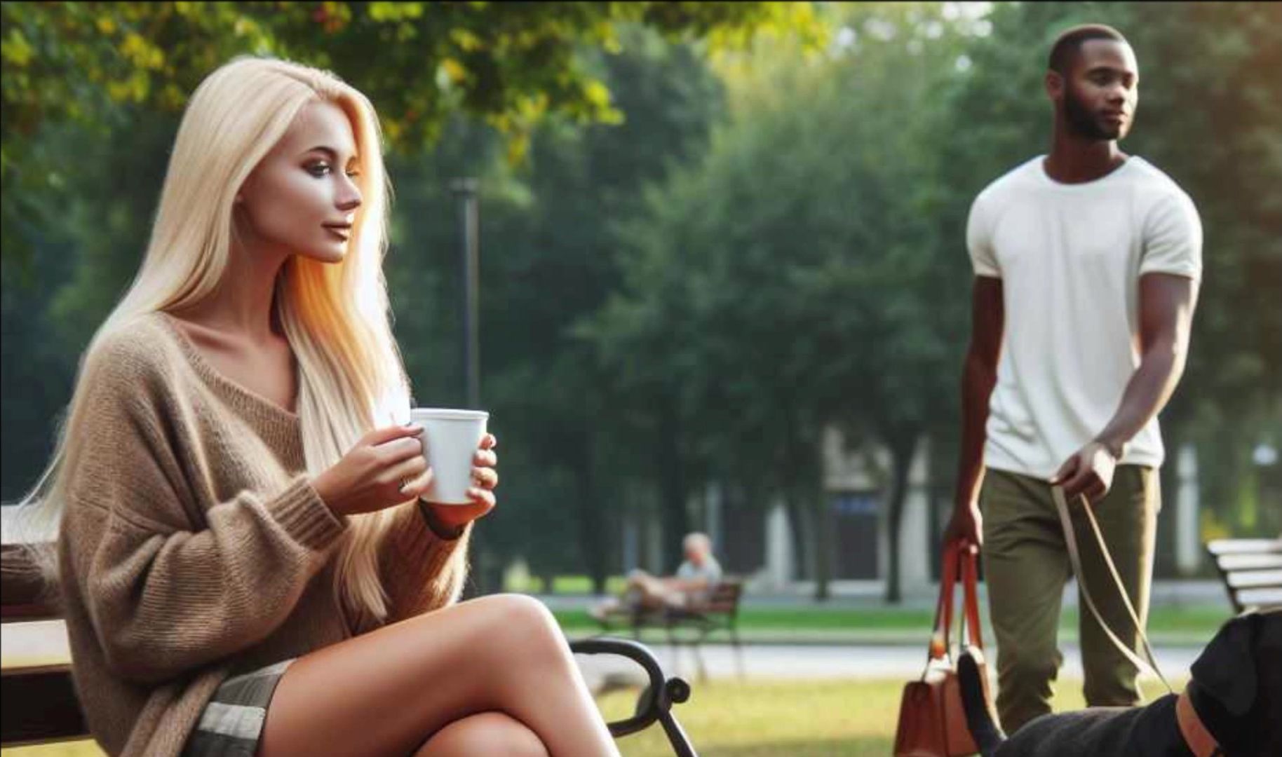 Cheating White Woman Meets Black Man at the Park Audio Story BBC