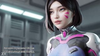 Overwatch Dva cosplay acting bitchy | Uncensored Hentai AI generated