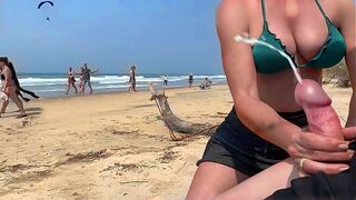Ejaculation in front of everyone. She refused to stop until I cum.