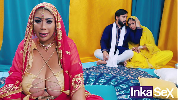 Chudai - Busty Indian Stepmother Fucks Her Stepdaughter's Boyfriend and Gets Her Pussy Filled with Cum.