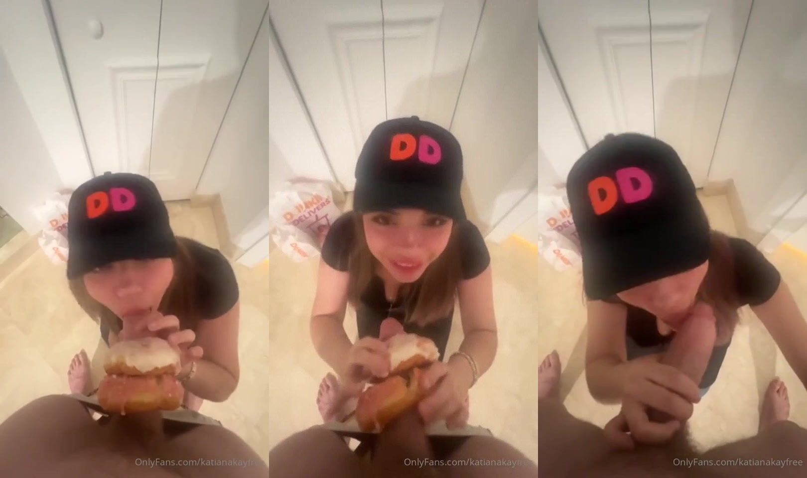 Katiana Kay Teases Cock Hungry Donut Shop Employee In Leaked Onlyfans Video