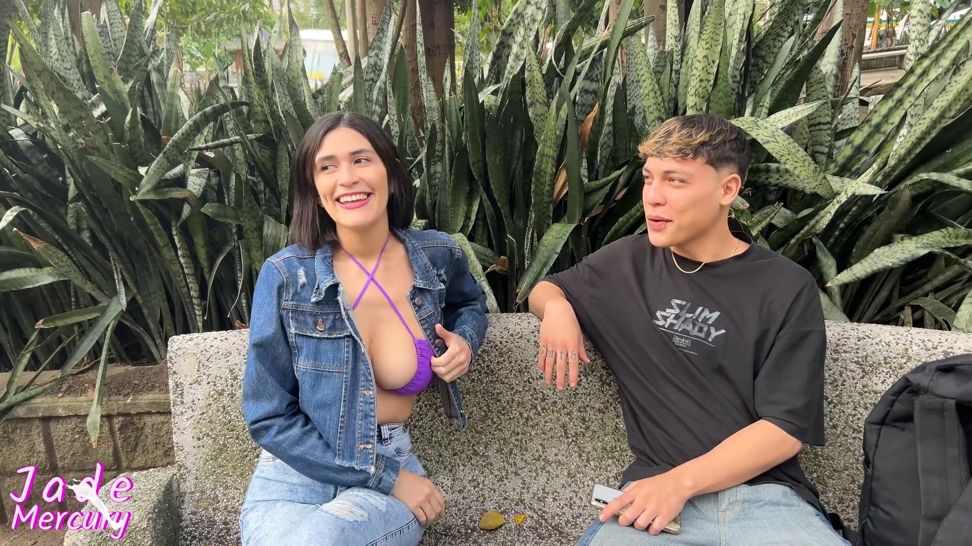 Asking an stranger in the street to fuck me in front of the cameras
