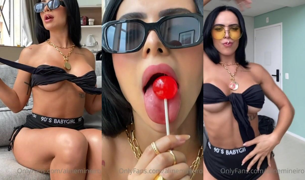 Aline Mineira Teasing Her Tits In Naked Video