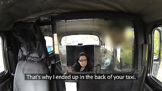 FakeTaxi - Young girl in backseat surprise