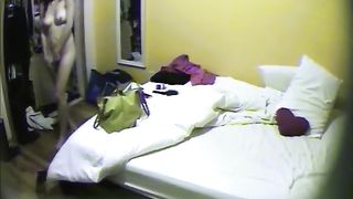 Sexy girl caught masturbation on hidden cam